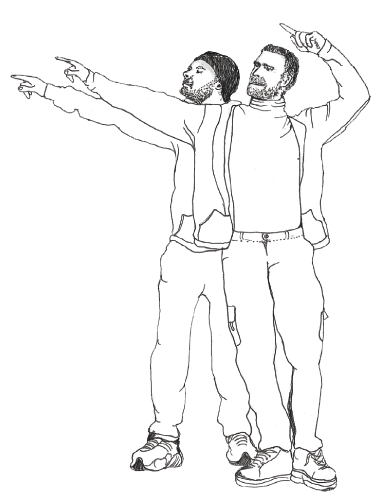 illustratie buurmannen